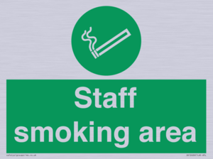 Staff smoking area